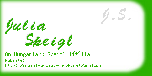 julia speigl business card